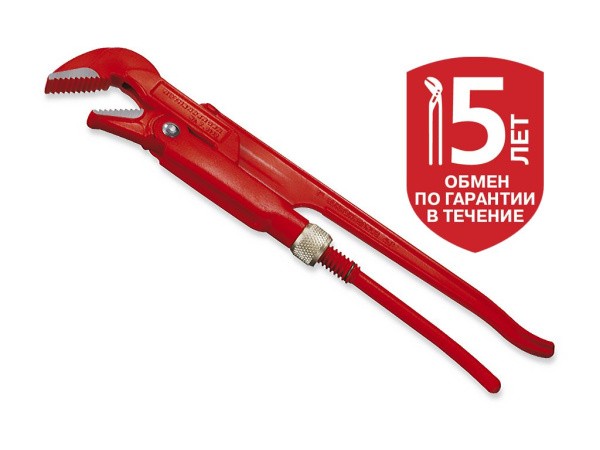 Трубный газовый ключ 45 град. D 1/2", L 10" артикул 70131X